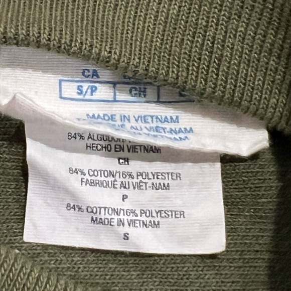 Champion Green Crewneck Olive Green Pullover Jumper Sweatshirt - Picture 5 of 5